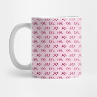 Watercolor Strawberry Sloth Pattern Mug